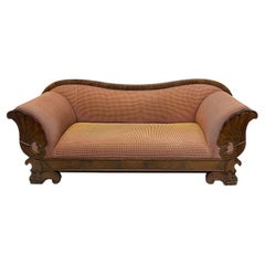 Niederländisches Sofa aus Nussbaumholz, 19. Jahrhundert, um 1860