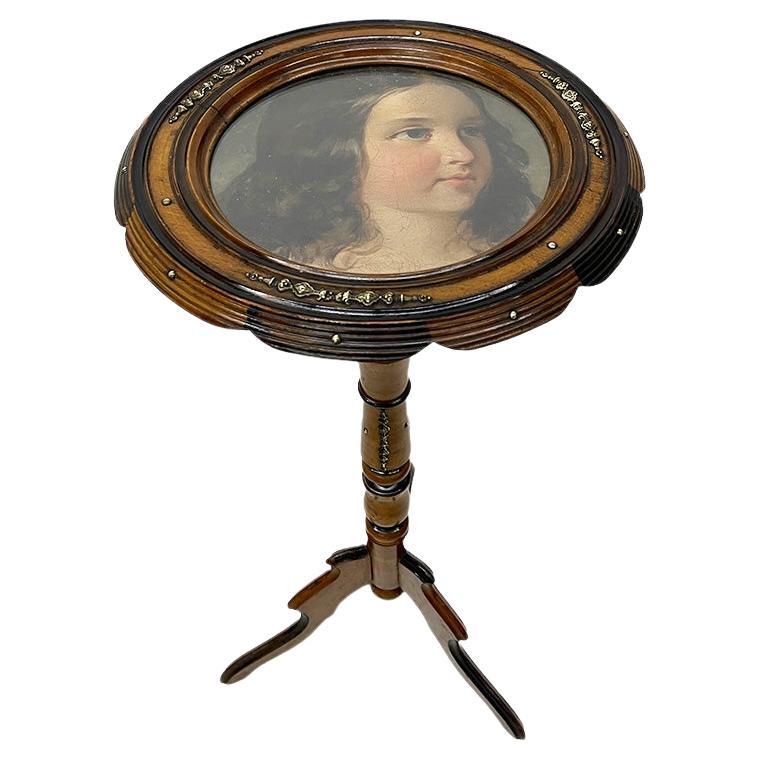 19th Century Dutch Willem III pedestal, plant table, ca 1860 For Sale