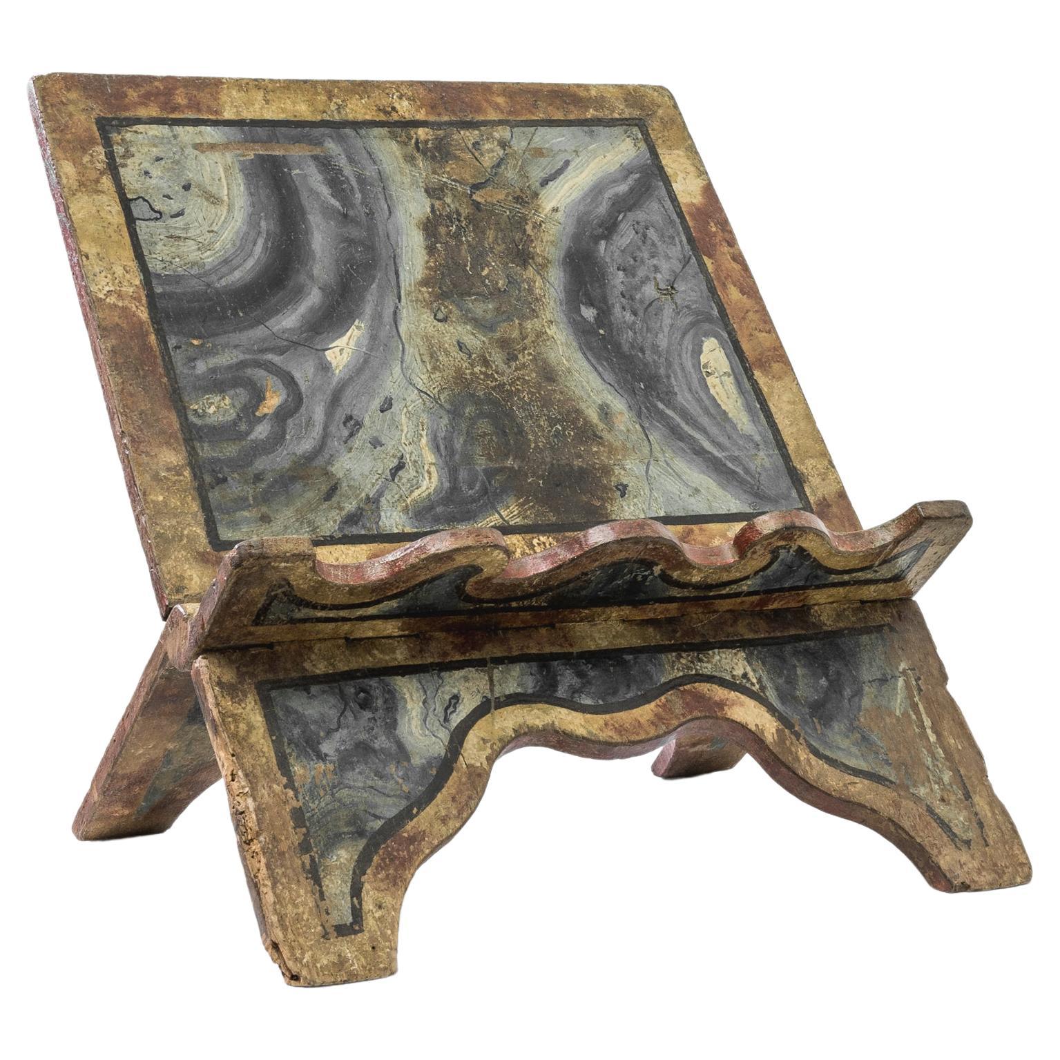 19th Century Dutch Wooden Book Stand