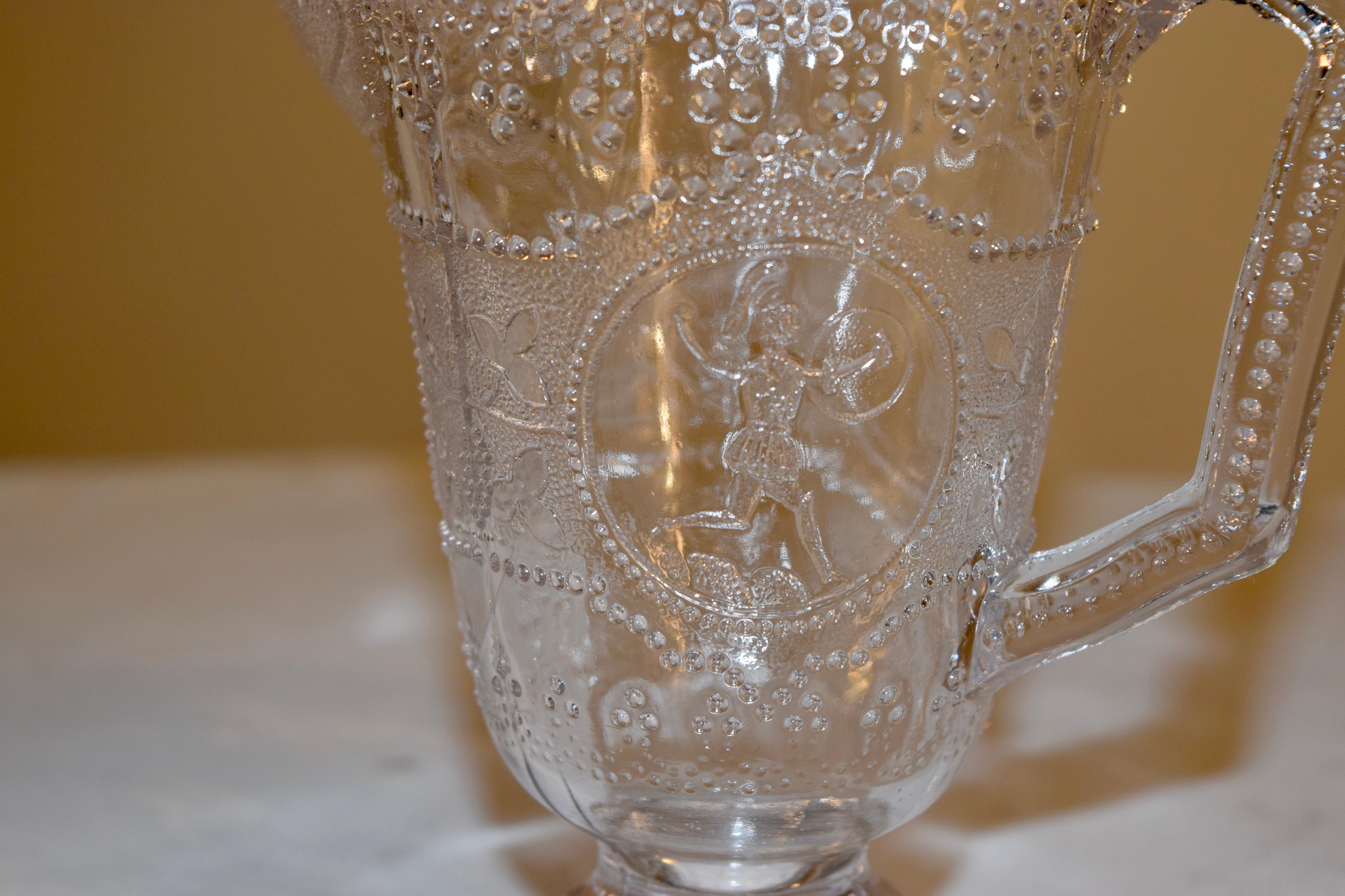 American Classical 19th Century EAPG Pitcher For Sale