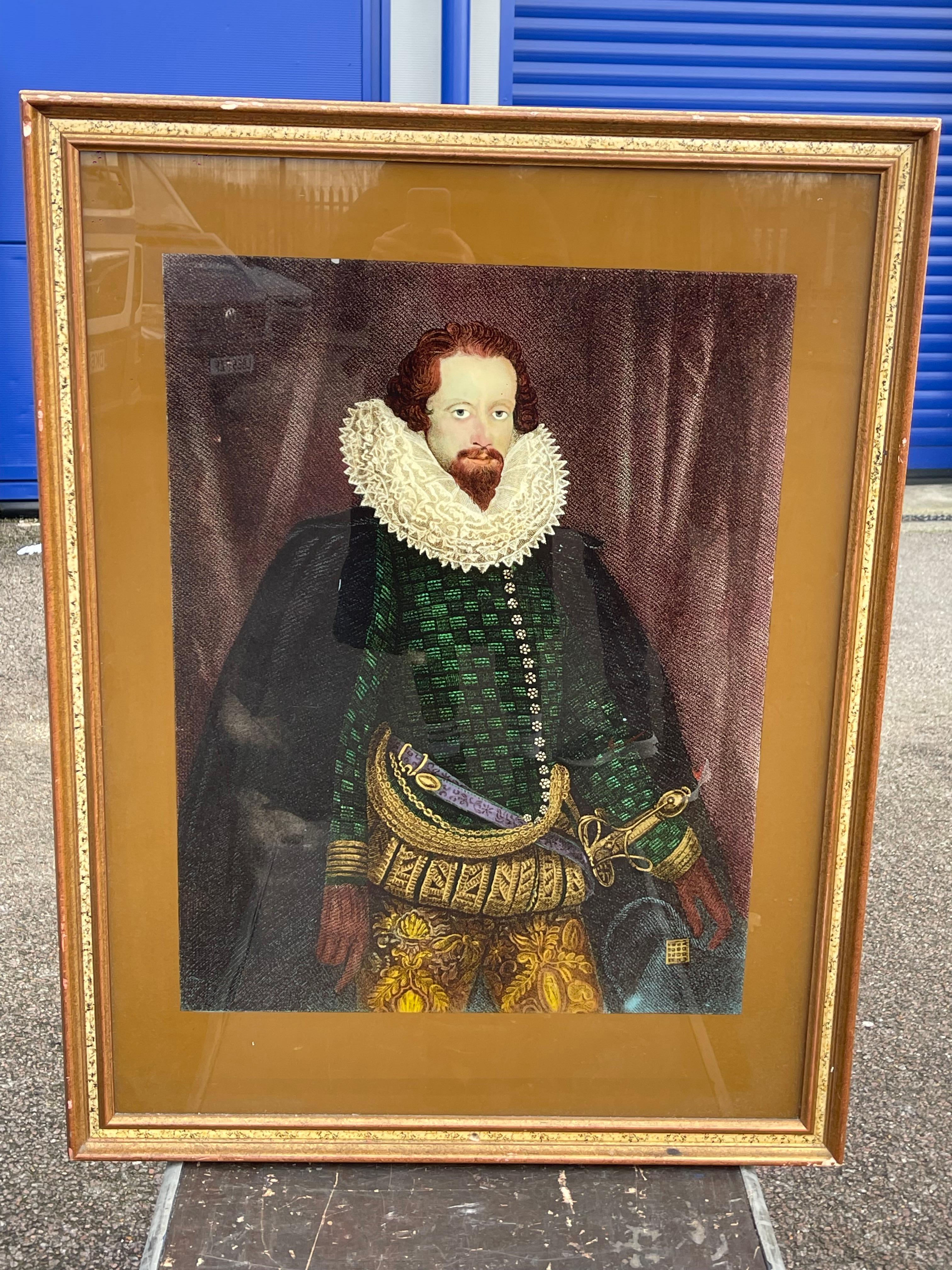 Un auténtico retrato sobre vidrio del siglo XIX realizado por Glasspainters of Hertford y firmado por el artista. Un medio poco común utilizado durante este periodo por un especialista inglés en pintura sobre vidrio.

Representando al 6º conde de