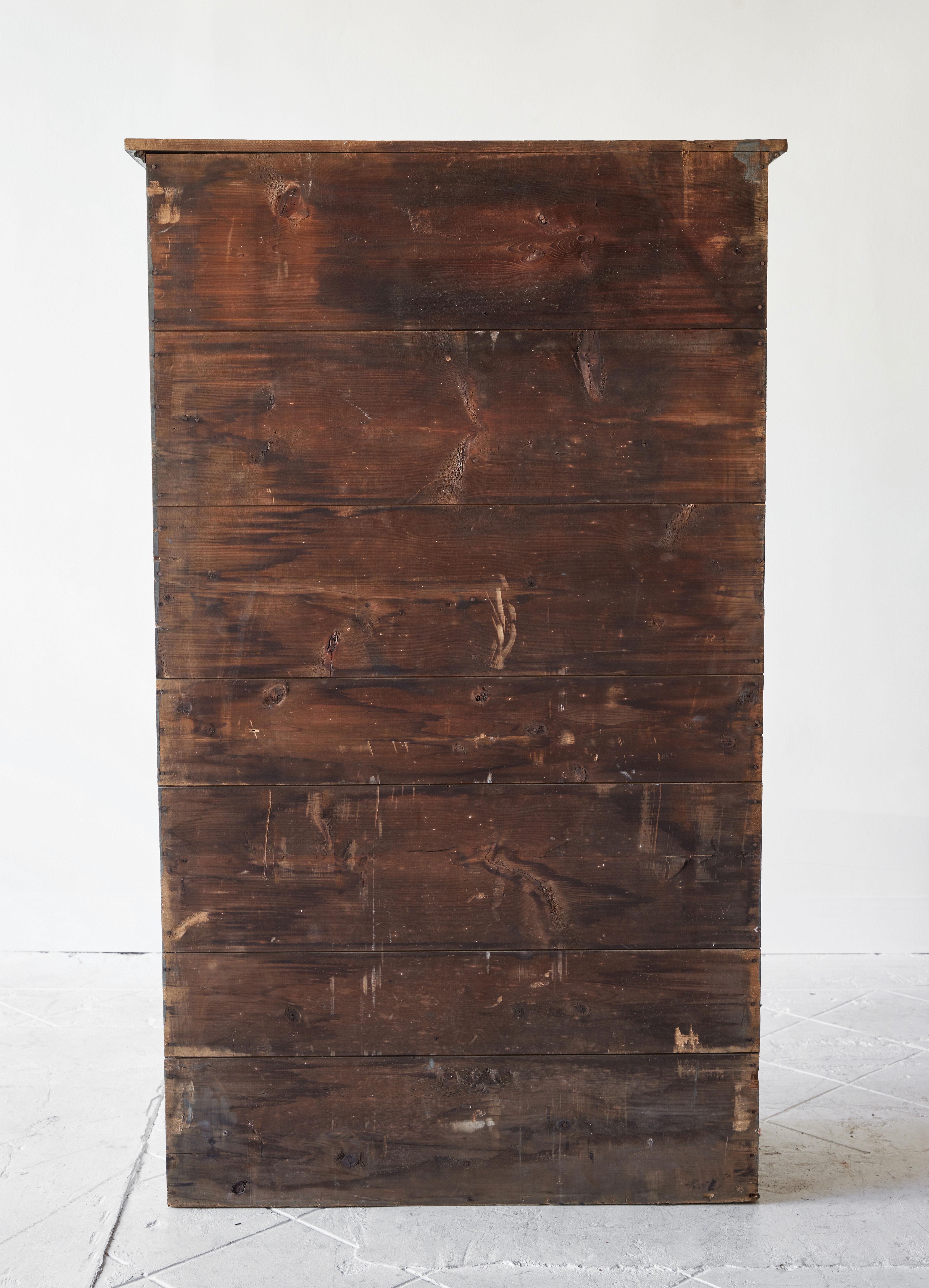 19th Century Early American Painted Single Door Cupboard 5