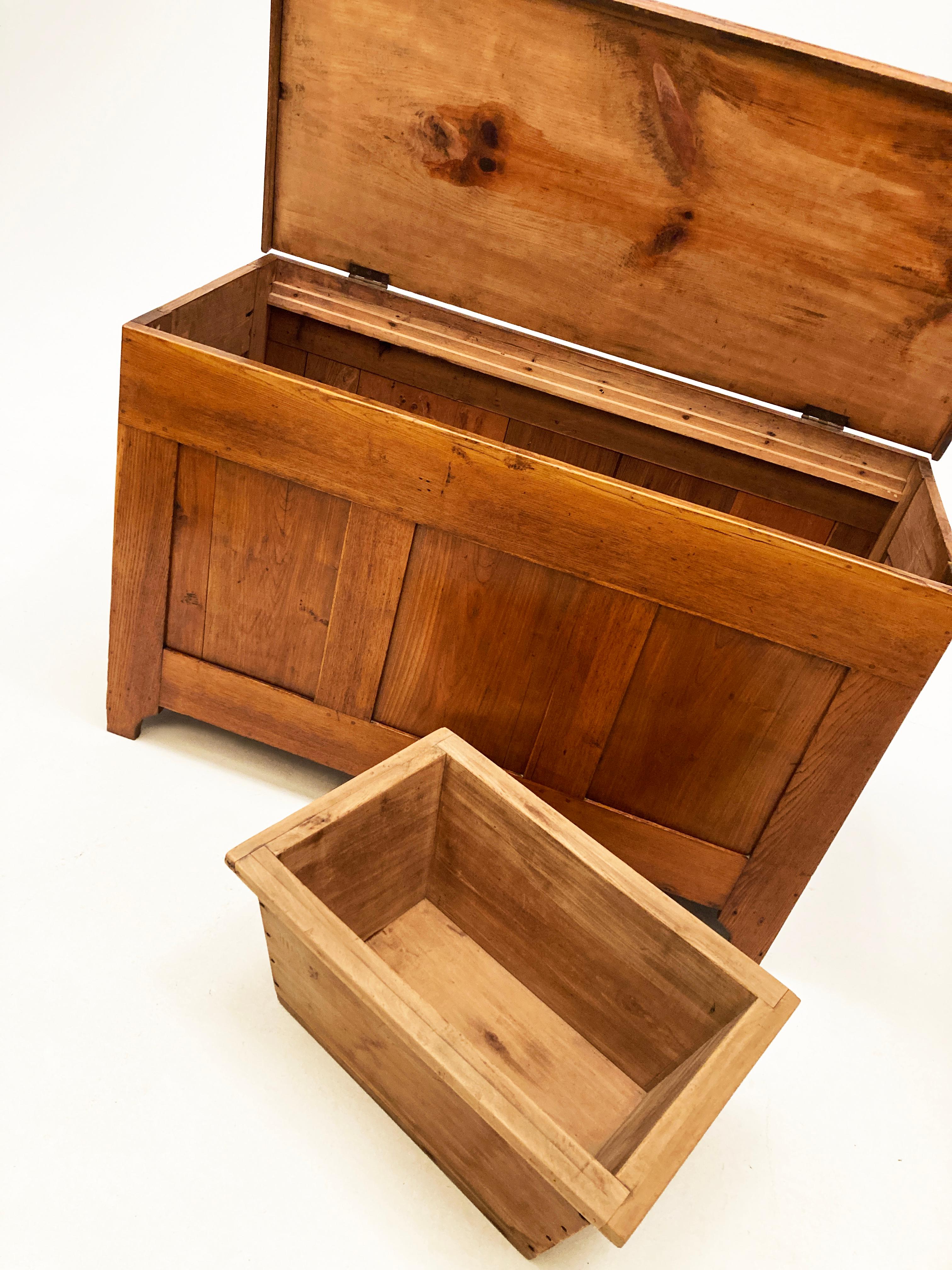 19th Century Early American Pétrin, or Kneading Table and Dough Chest 6