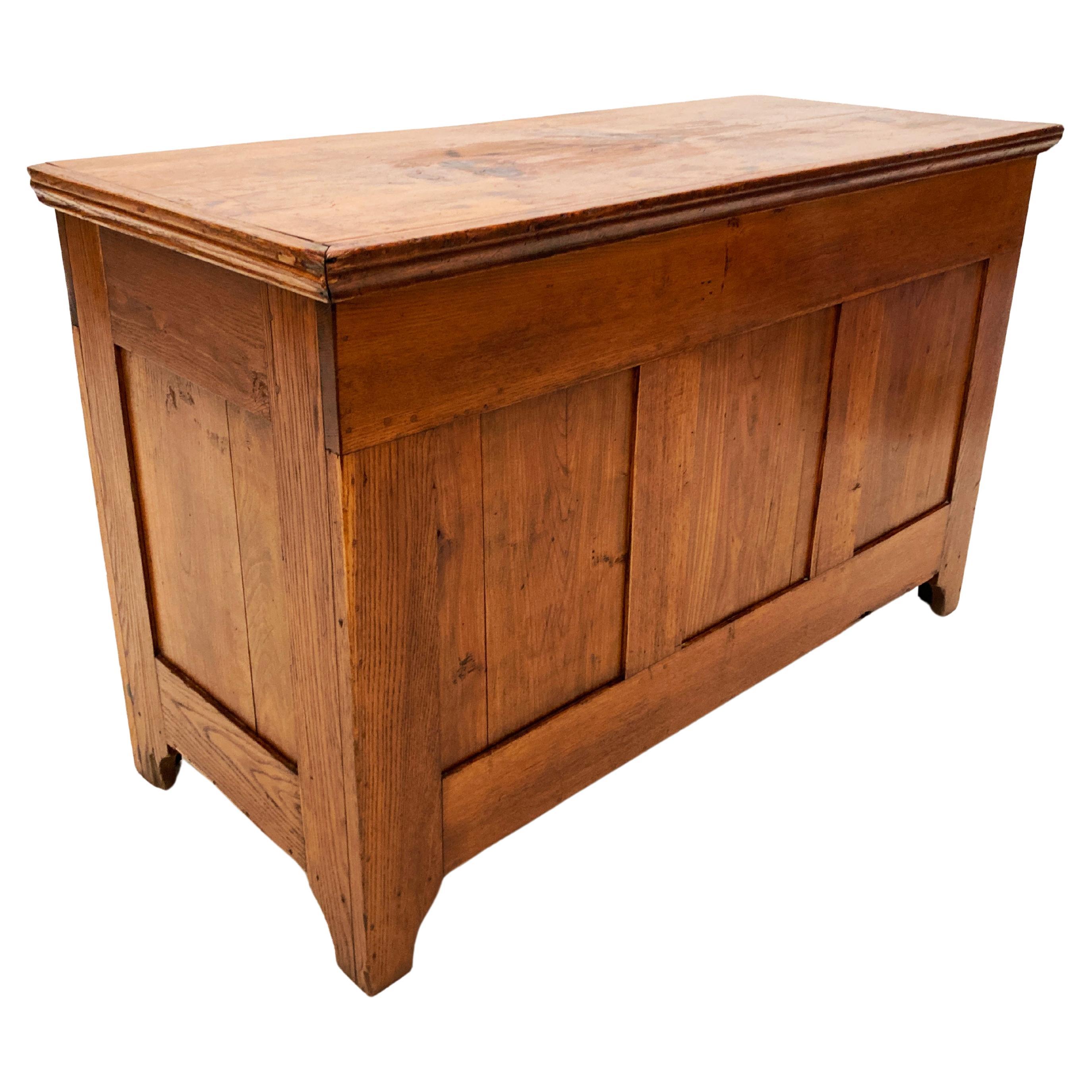 19th Century Early American Pétrin, or Kneading Table and Dough Chest