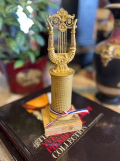 19th Century (Early) French Charles X Ormalu Lyre Decoration