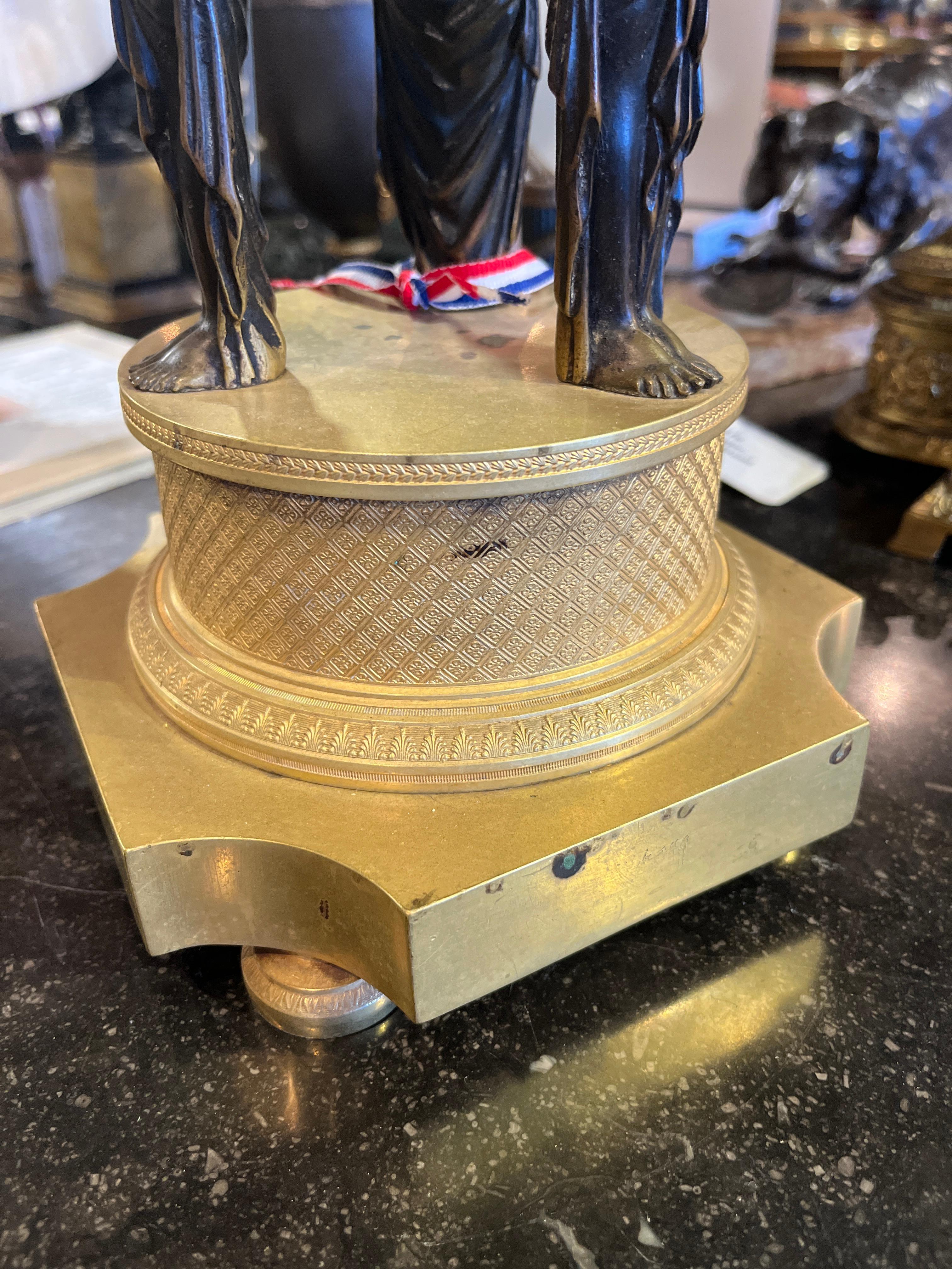 19th Century (Early) French Empire Gilt Bronze Center Piece For Sale 2