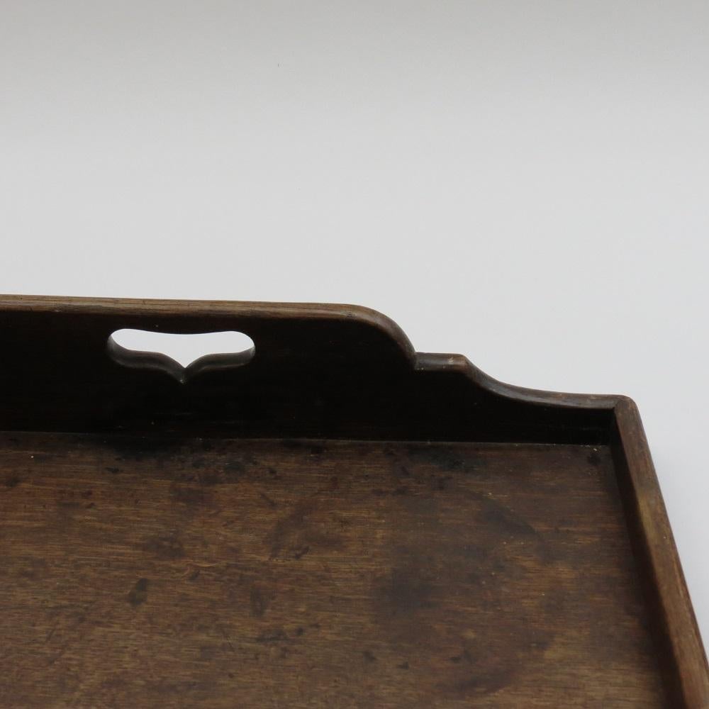 19th Century Early Georgian Oak Butlers Serving Tray 1800 5