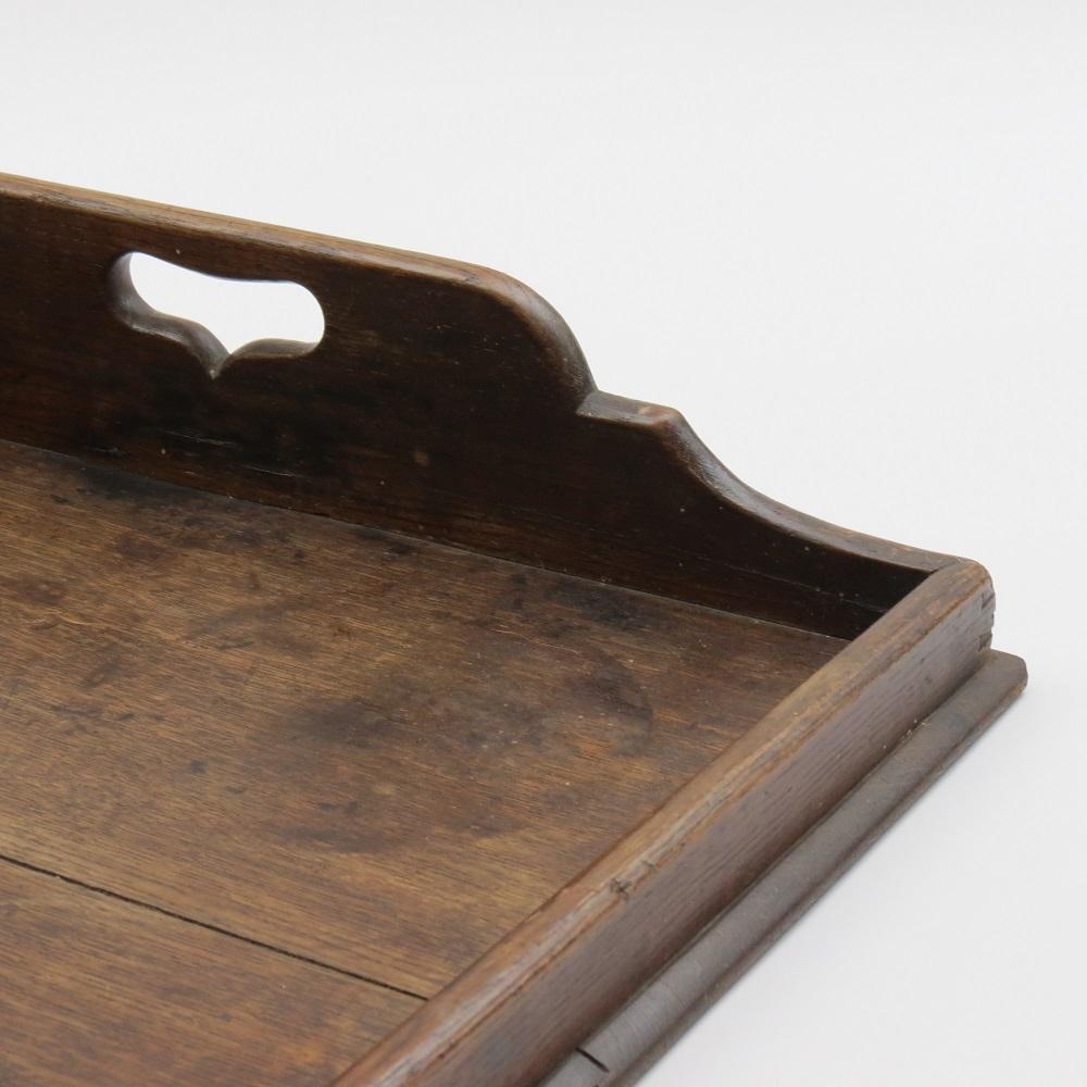 19th Century Early Georgian Oak Butlers Serving Tray 1800 In Good Condition In Stow on the Wold, GB