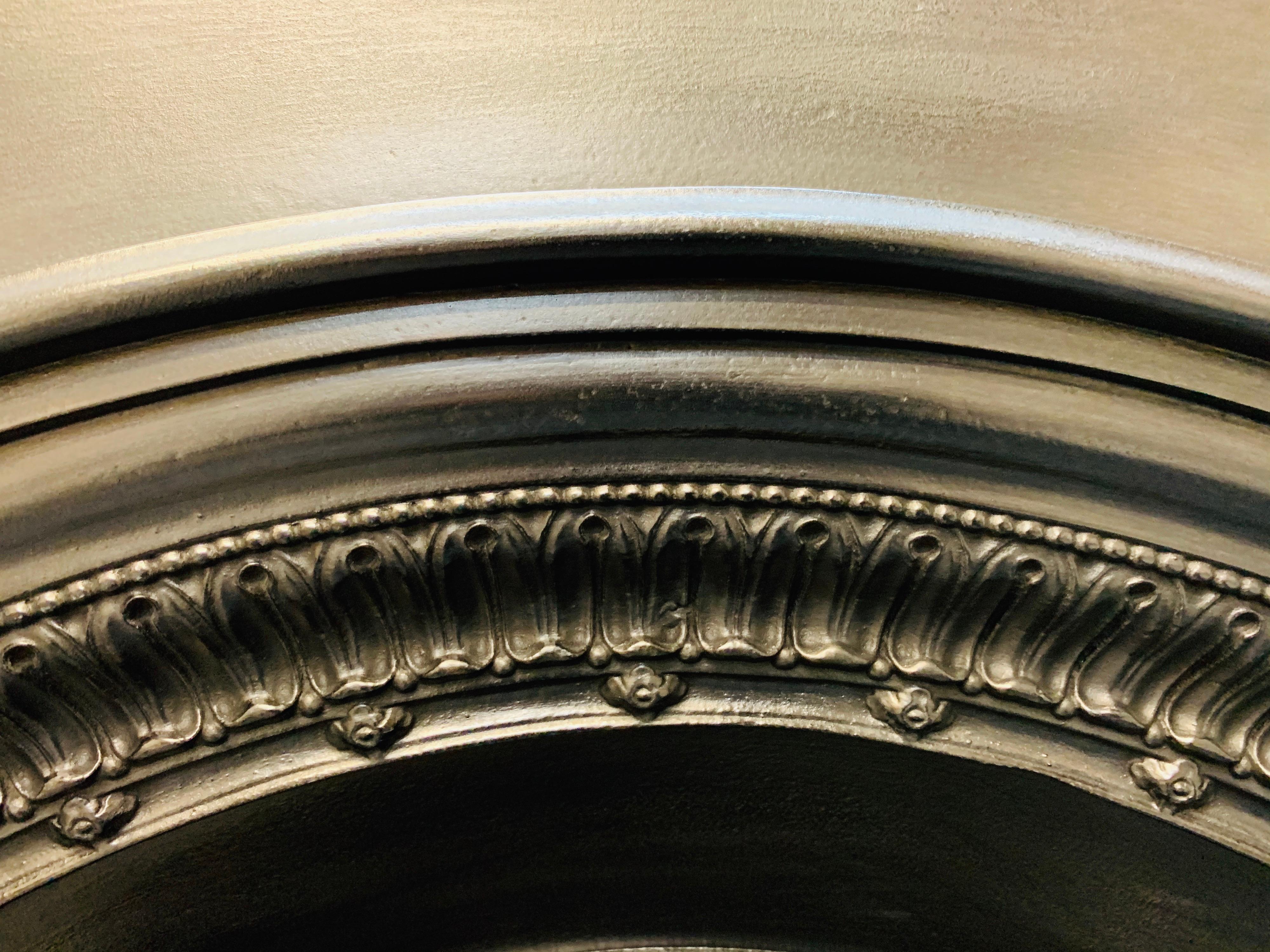 Mid-19th Century 19th Century Early Victorian Arched Cast Iron Fireplace Insert