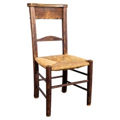 Antique 19th Century Early Victorian Church Side Chair