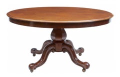 19th Century Early Victorian Mahogany Oval Breakfast Table