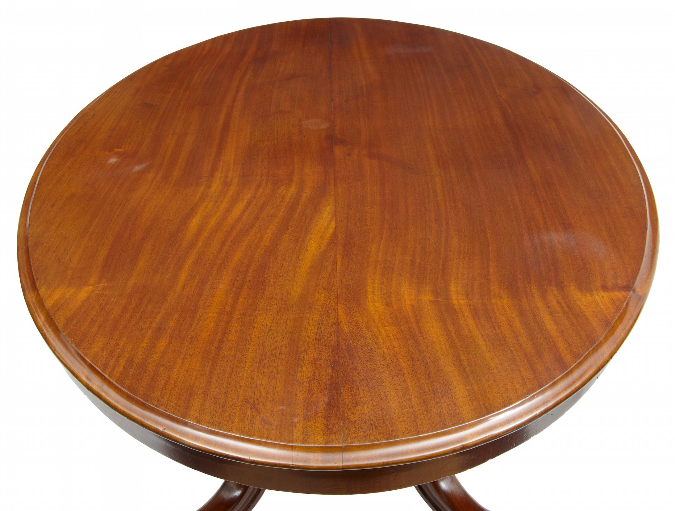 High Victorian 19th Century Early Victorian Mahogany Oval Breakfast Table