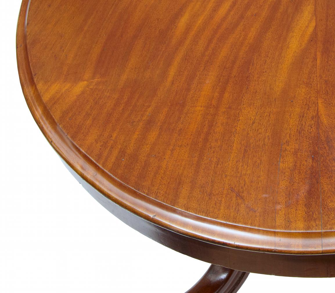 English 19th Century Early Victorian Mahogany, Oval Breakfast Table