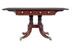 Frühviktorianischer Mahagoni-Sofatisch aus dem 19. Jahrhundert