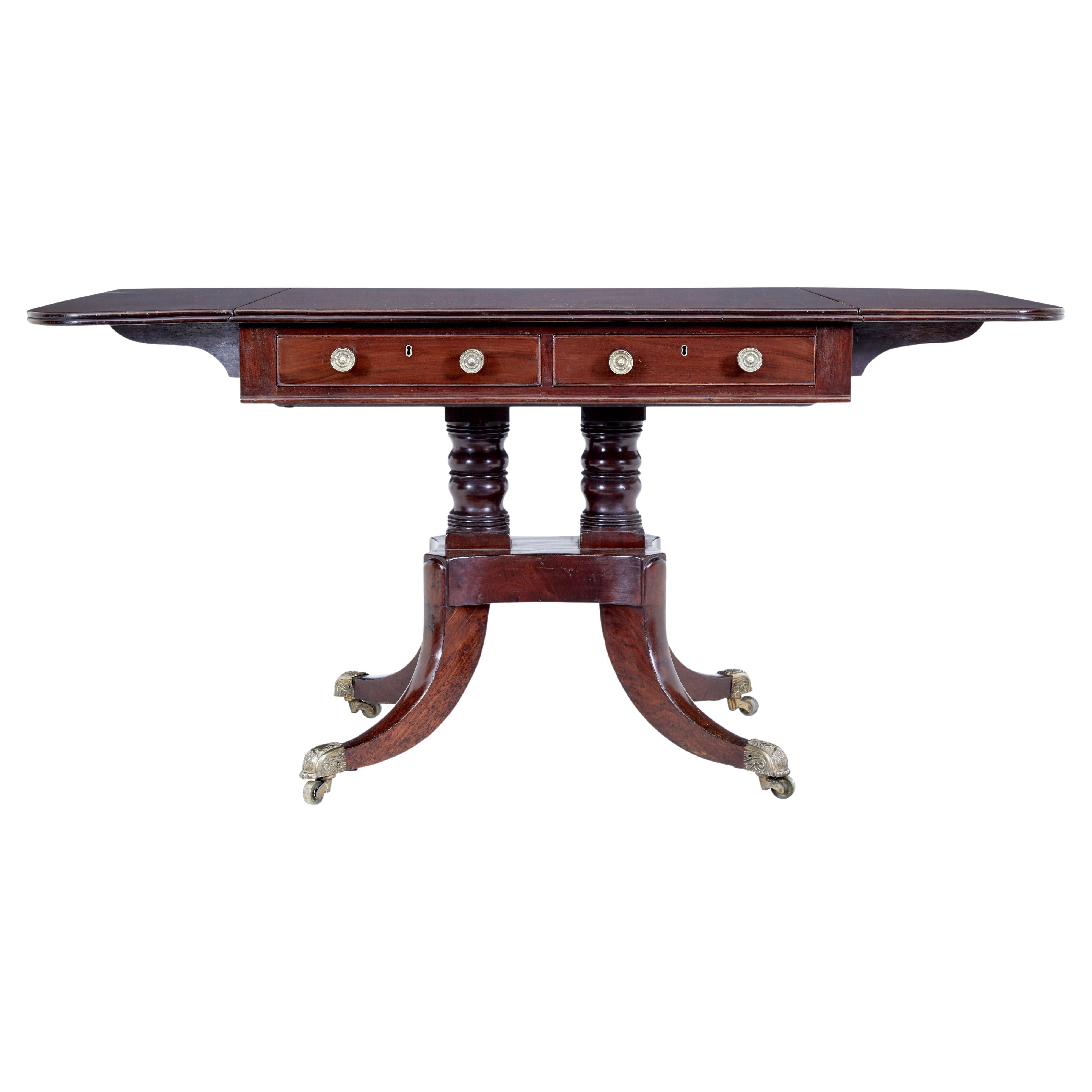 Early 19th Century III Antique Sofa Table For Sale at 1stDibs