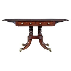 Antique 19th century early Victorian mahogany sofa table
