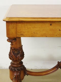 19th Century Early Victorian Satinwood Library Table