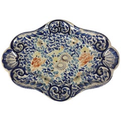19th Century Earthenware Platter from Roeun France