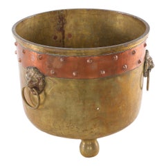 19th Century Eastern European Ash Bucket / Log Holder