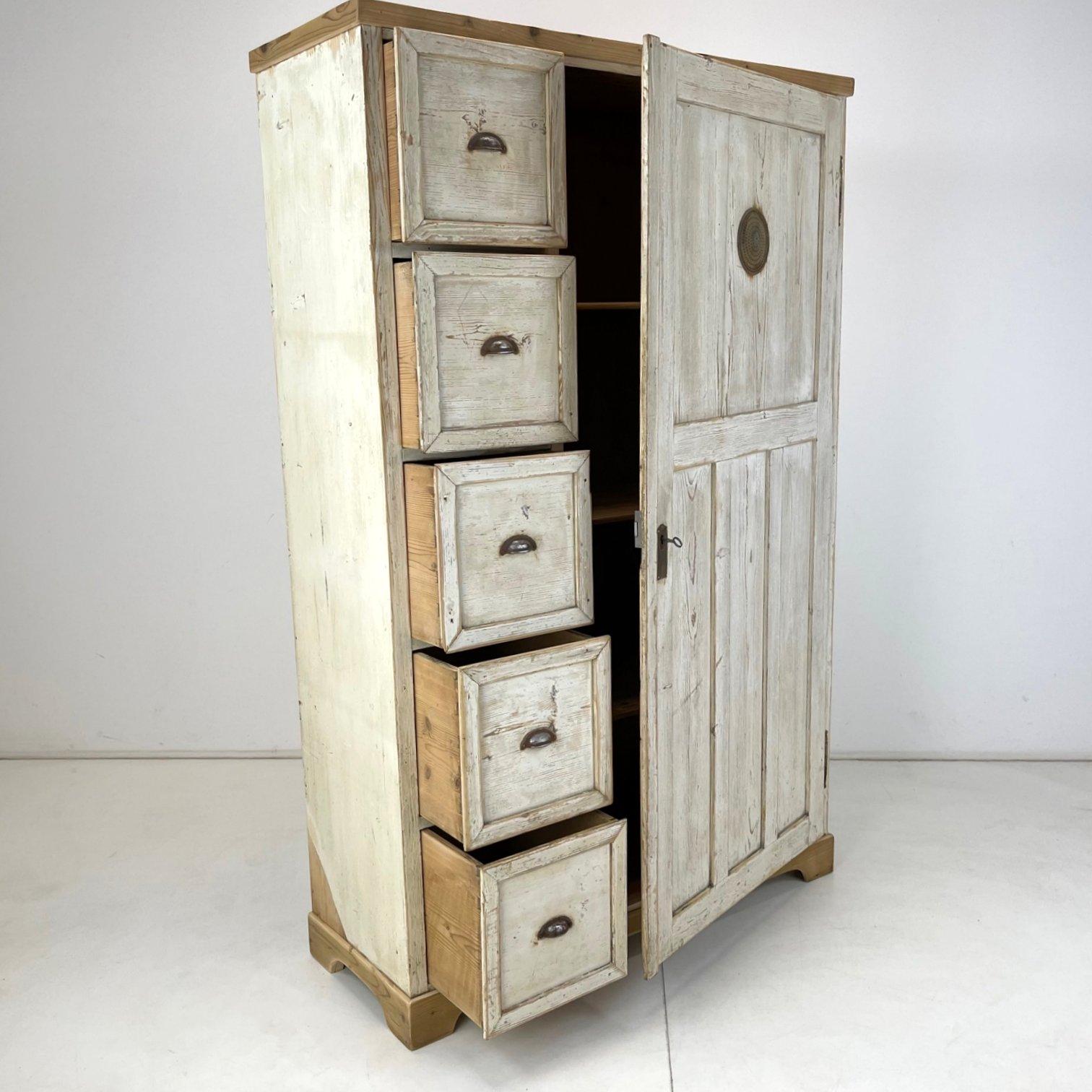 Rustic 19th Century Eastern European Food Cabinet For Sale