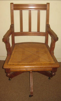 19th century Eastlake Banker's Swivel Chair