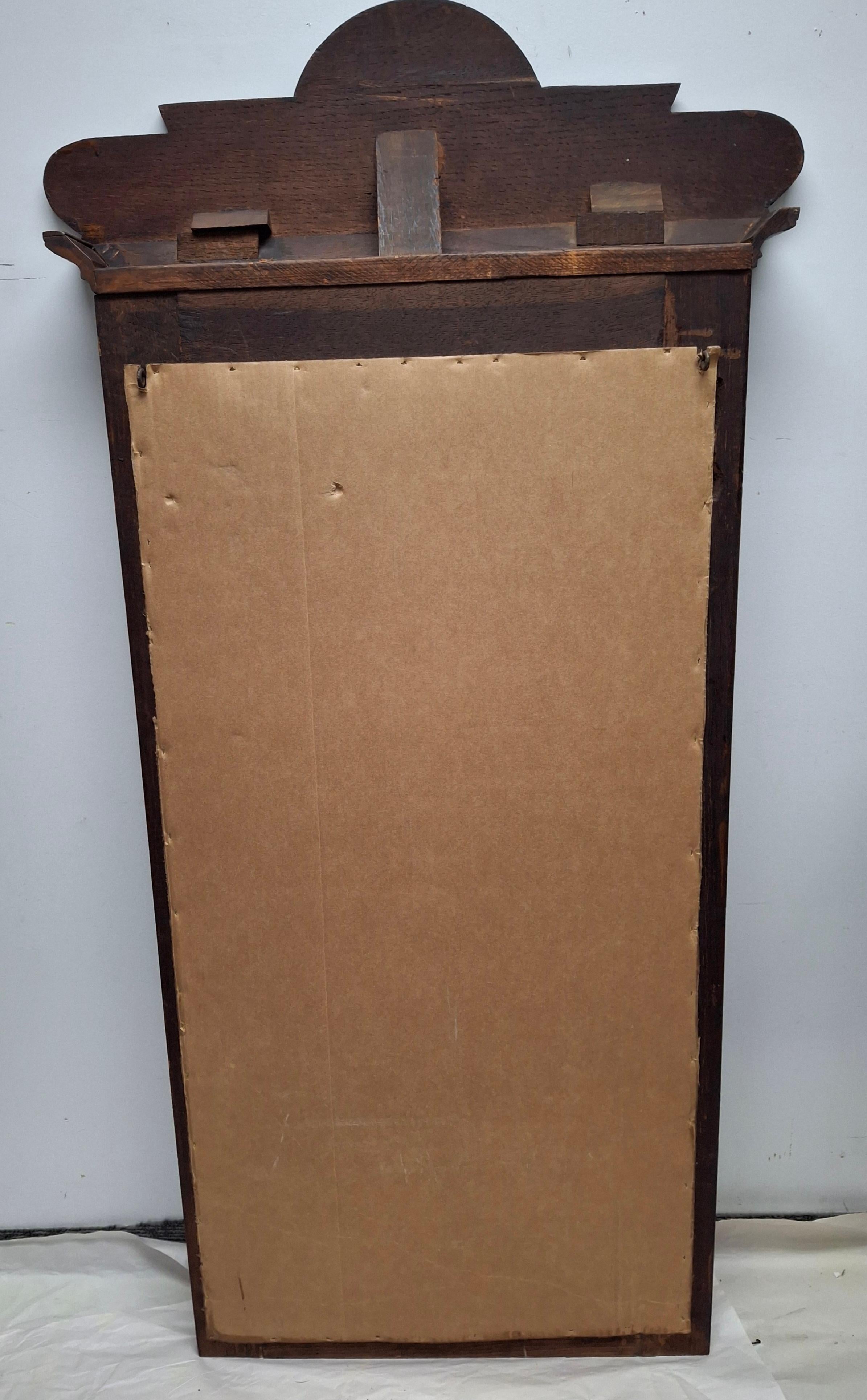 19th Century Eastlake Carved Oak Wall Mirror en vente 4