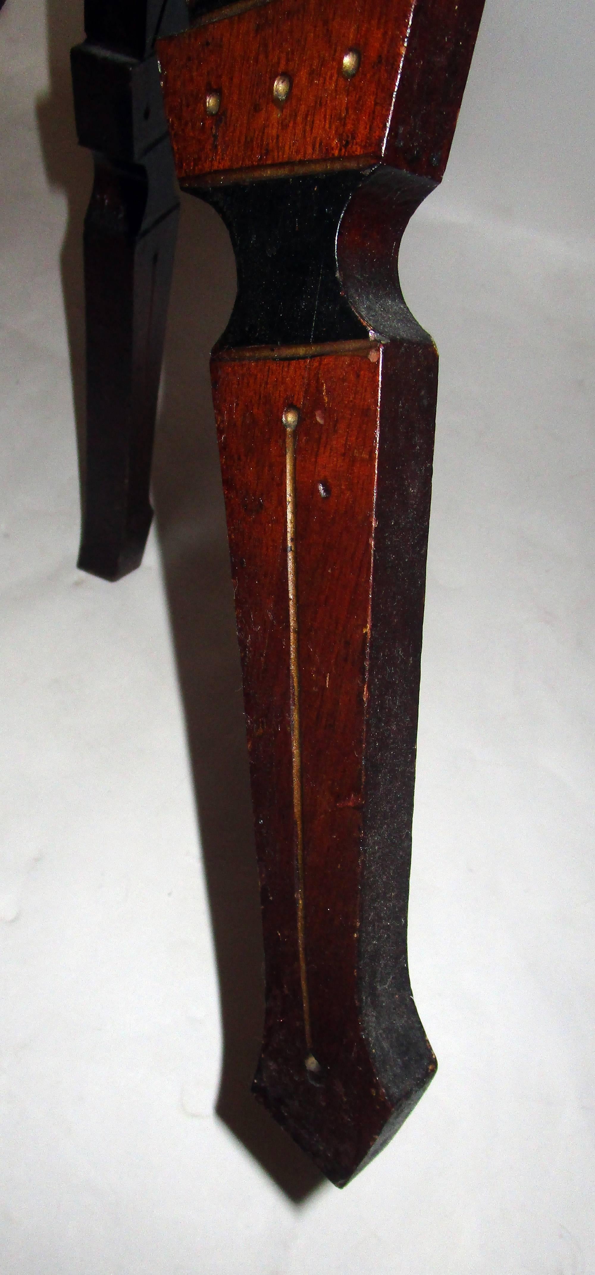 Late 19th Century 19th century Eastlake Mahogany Stand with Adirondack Style Stag Heads