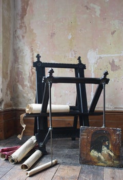 19th Century Ebonised Aesthetic Movement Campaign Travel Art Folio & Easel