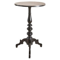 19th century Ebonised and painted masonic table