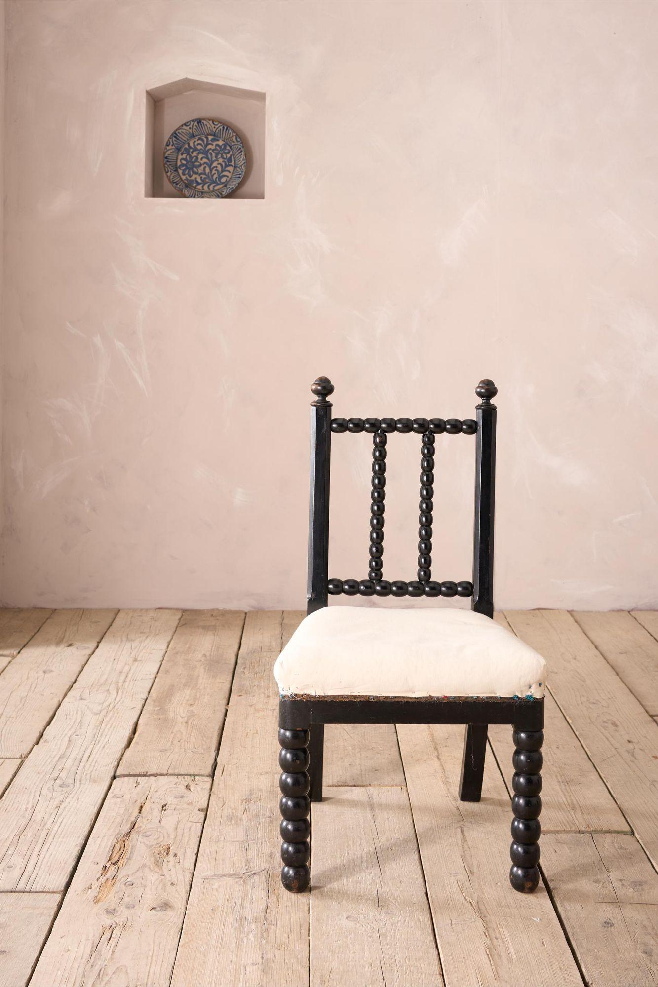 19th century Ebonised Bobbin turned side chair In Excellent Condition For Sale In Malton, GB