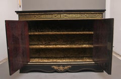 19th Century ebonised boulle cabinet