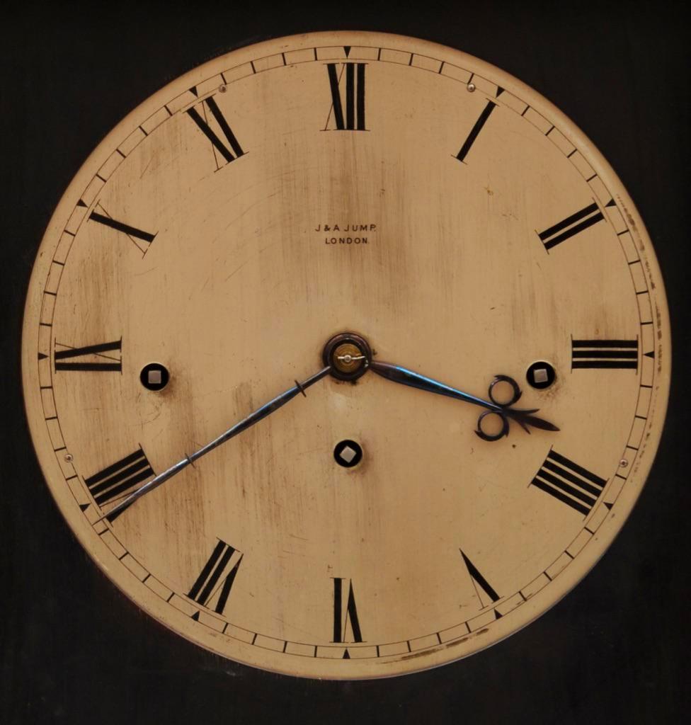 English 19th Century Ebonized Bracket Clock by J&A Jump, London