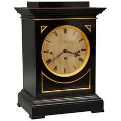 19th Century Ebonized Bracket Clock by J&A Jump, London