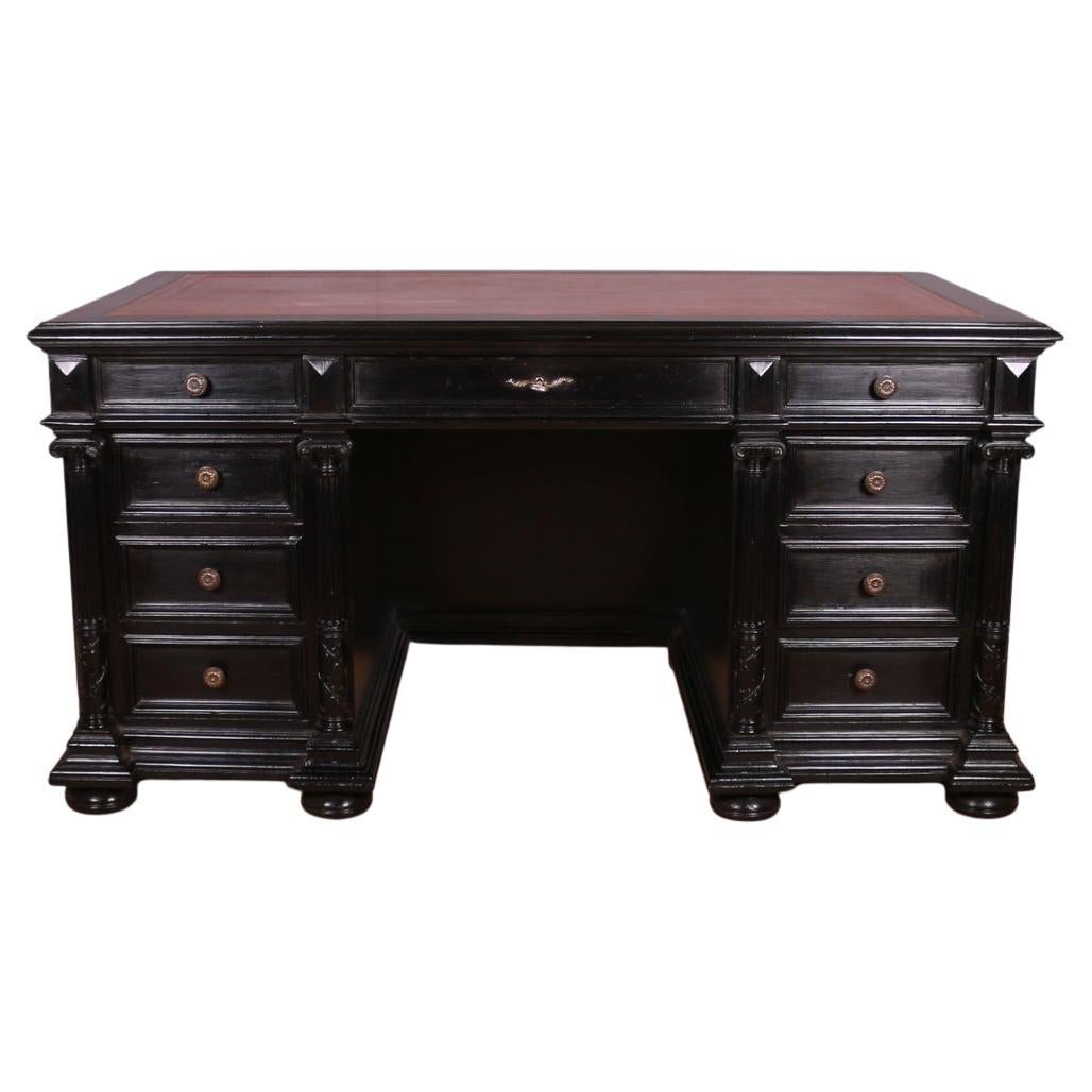 19th Century Ebonised Desk For Sale