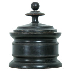 Niederländisches Tabakglas aus dem 19. Jahrhundert, ebonisiert