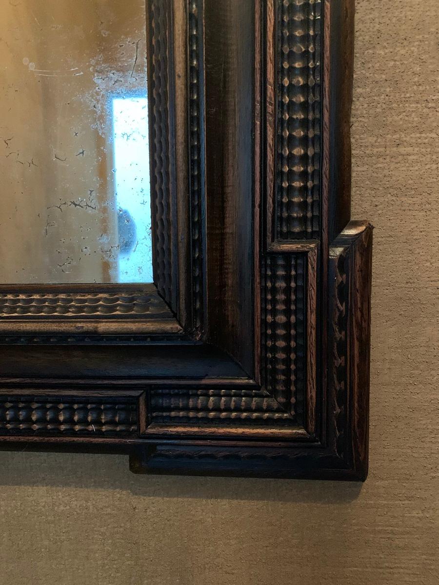 Softwood 19th Century Ebonised Italian Mirror