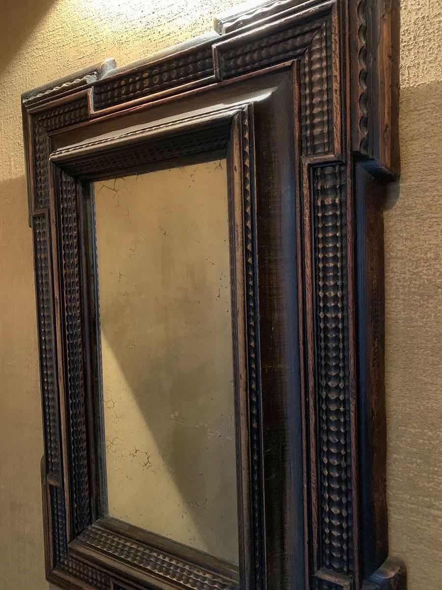 19th Century Ebonised Italian Mirror 1