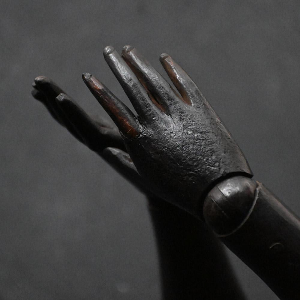 19th century ebonised large-scale artists layfigure in vendita 6