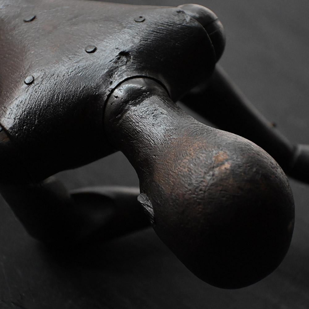 19th century ebonised large-scale artists layfigure in vendita 8