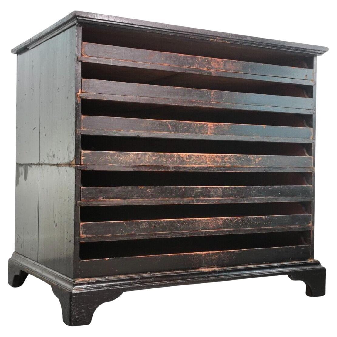 Antique Scottish Victorian Pine Linen Press, Armoire, Chest of