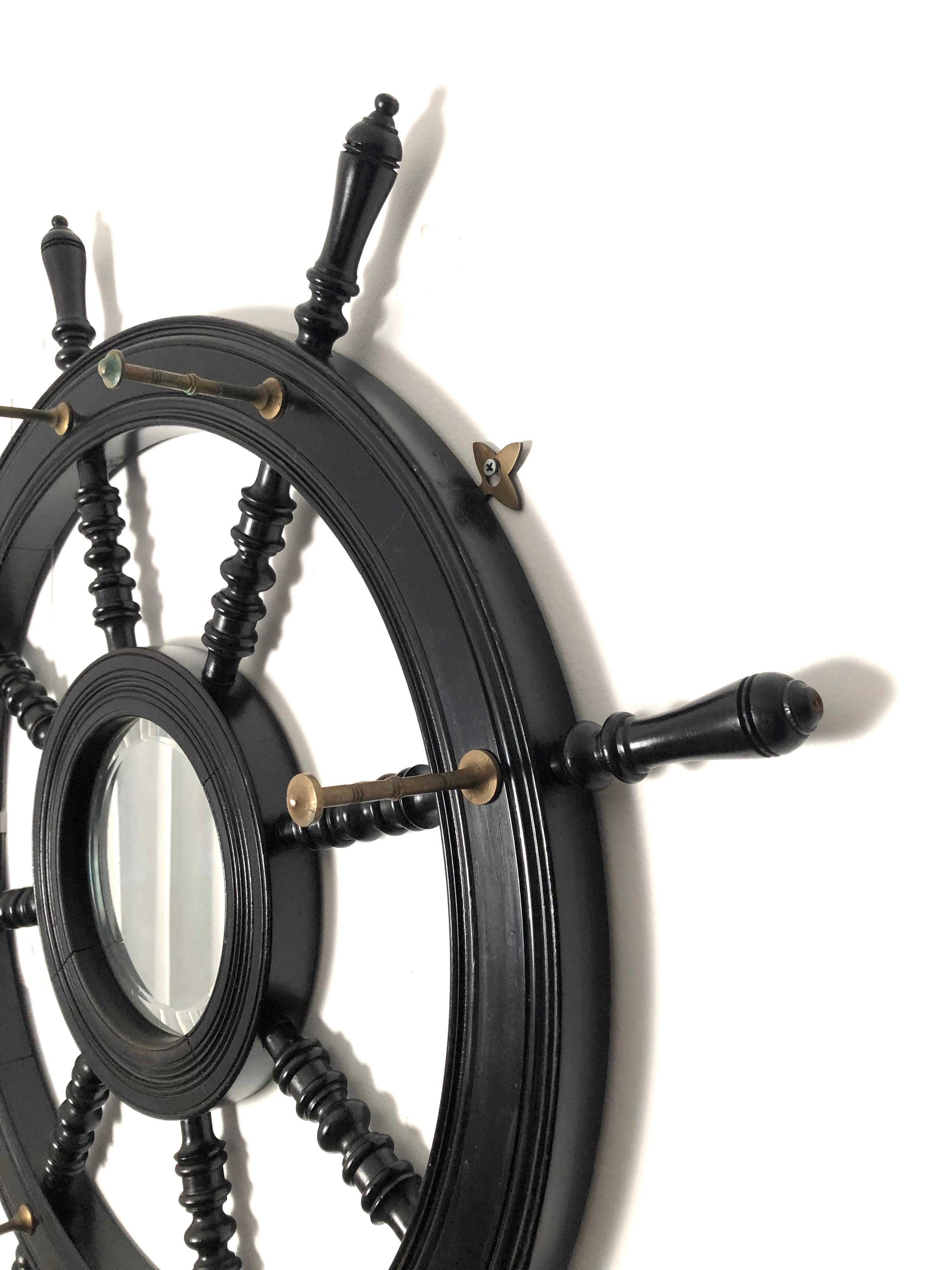 ships wheel mirror