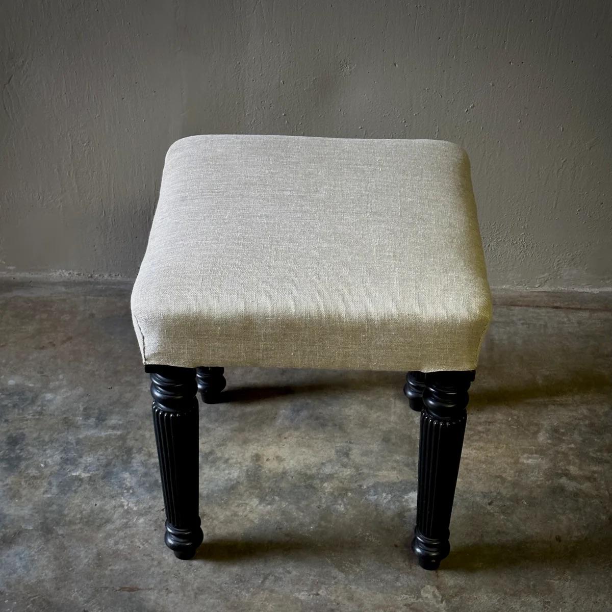 Late 19th Century 19th Century Ebonized Bench