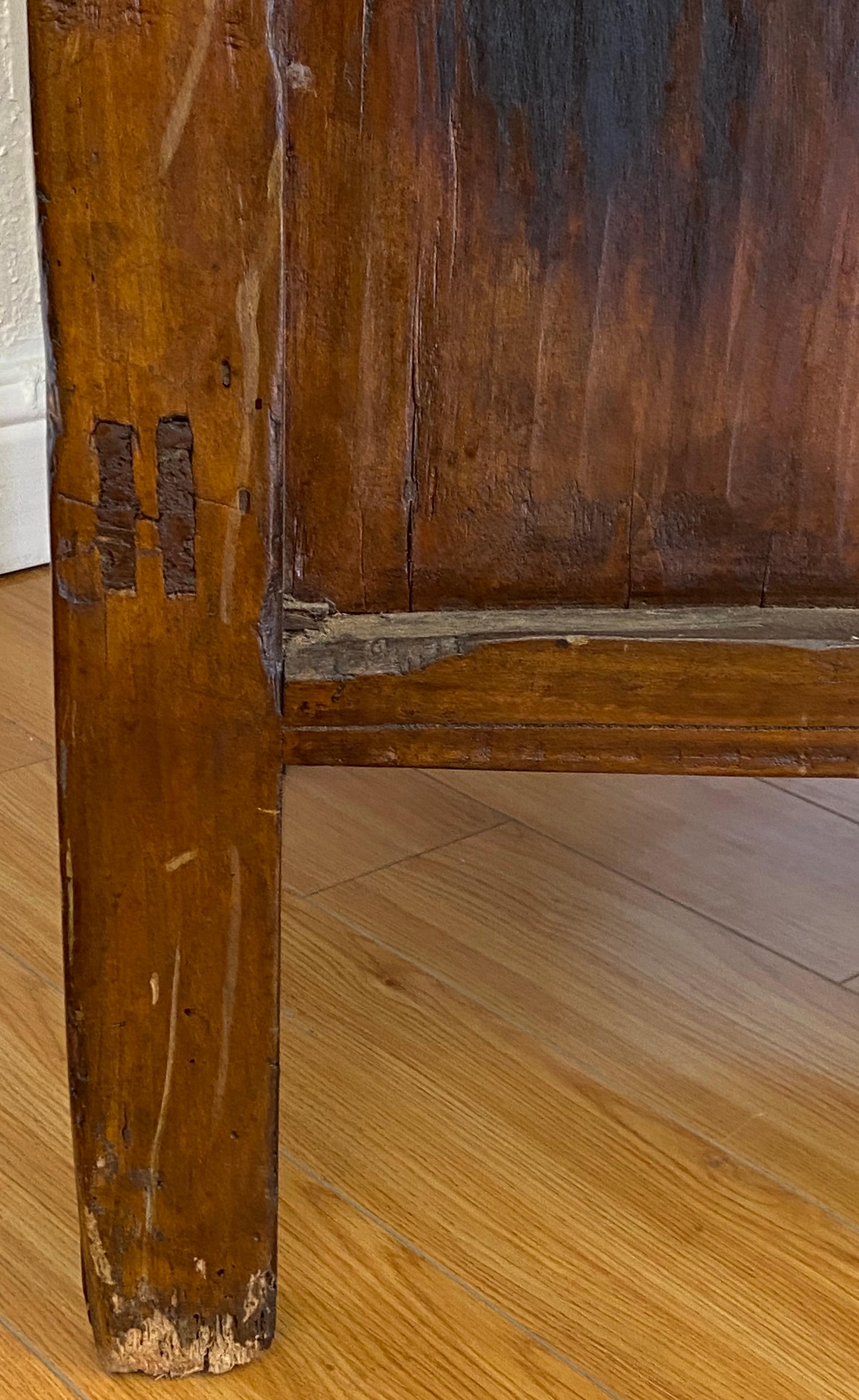 19th Century Ebonized Hand Painted Chinese Tansu Cabinet 6