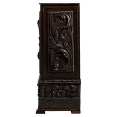 19th Century Ebonized Neo-Baroque Breton Cabinet in Original Patina