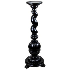 Pedestal/columna ebonizada del siglo XIX, Austria, hacia 1870
