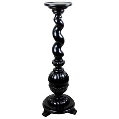 19th Century Ebonized Pedestal/ Column, Austria, circa 1870