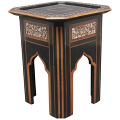 19th Century Ebony and Inlaid Occasional Table