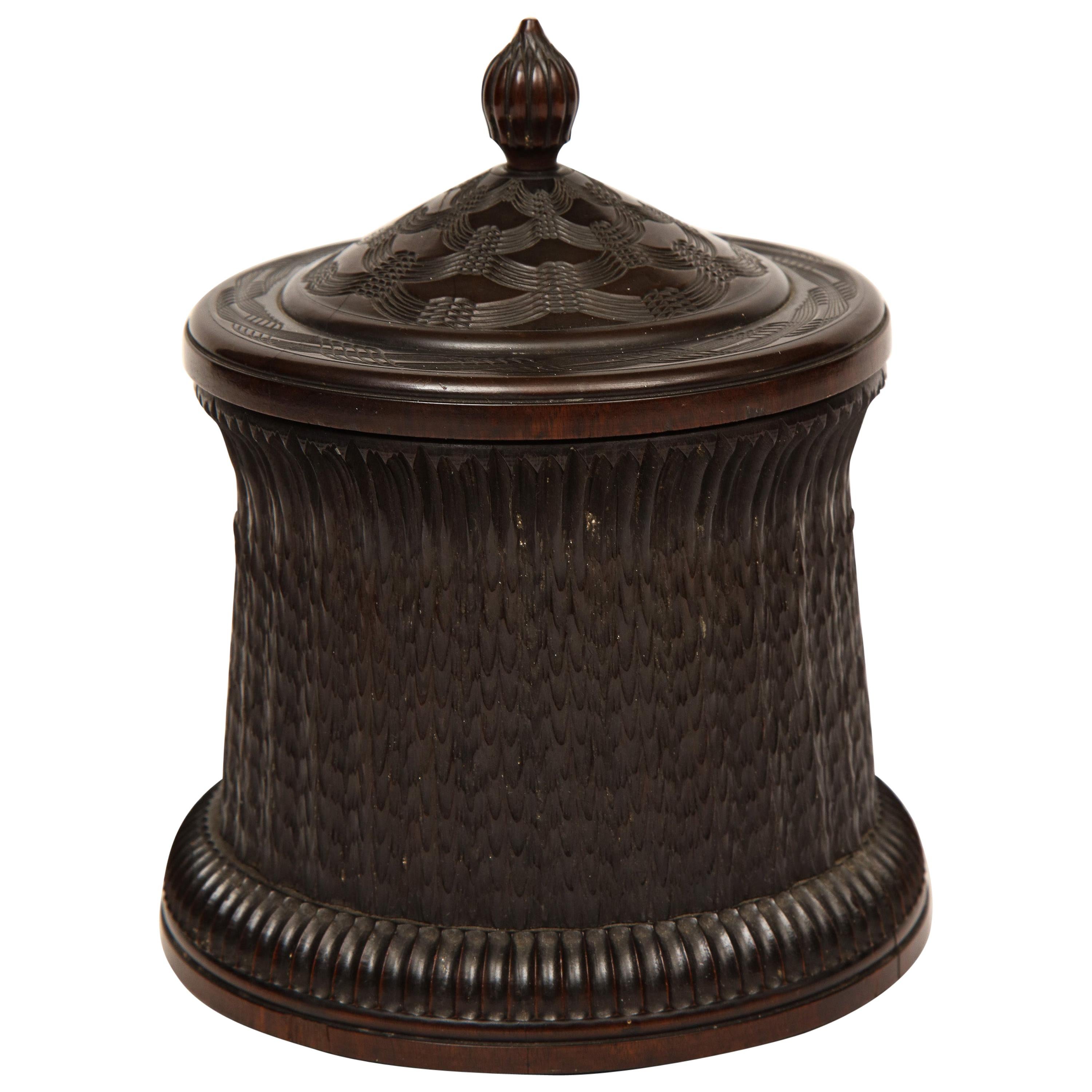 19th Century, Ebony, Anglo-Indian Box For Sale