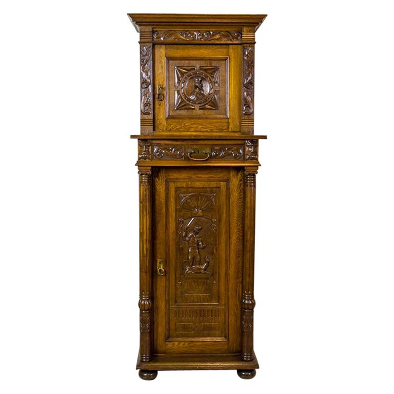19th Century Eclectic Cabinet with Iconography with Saint George