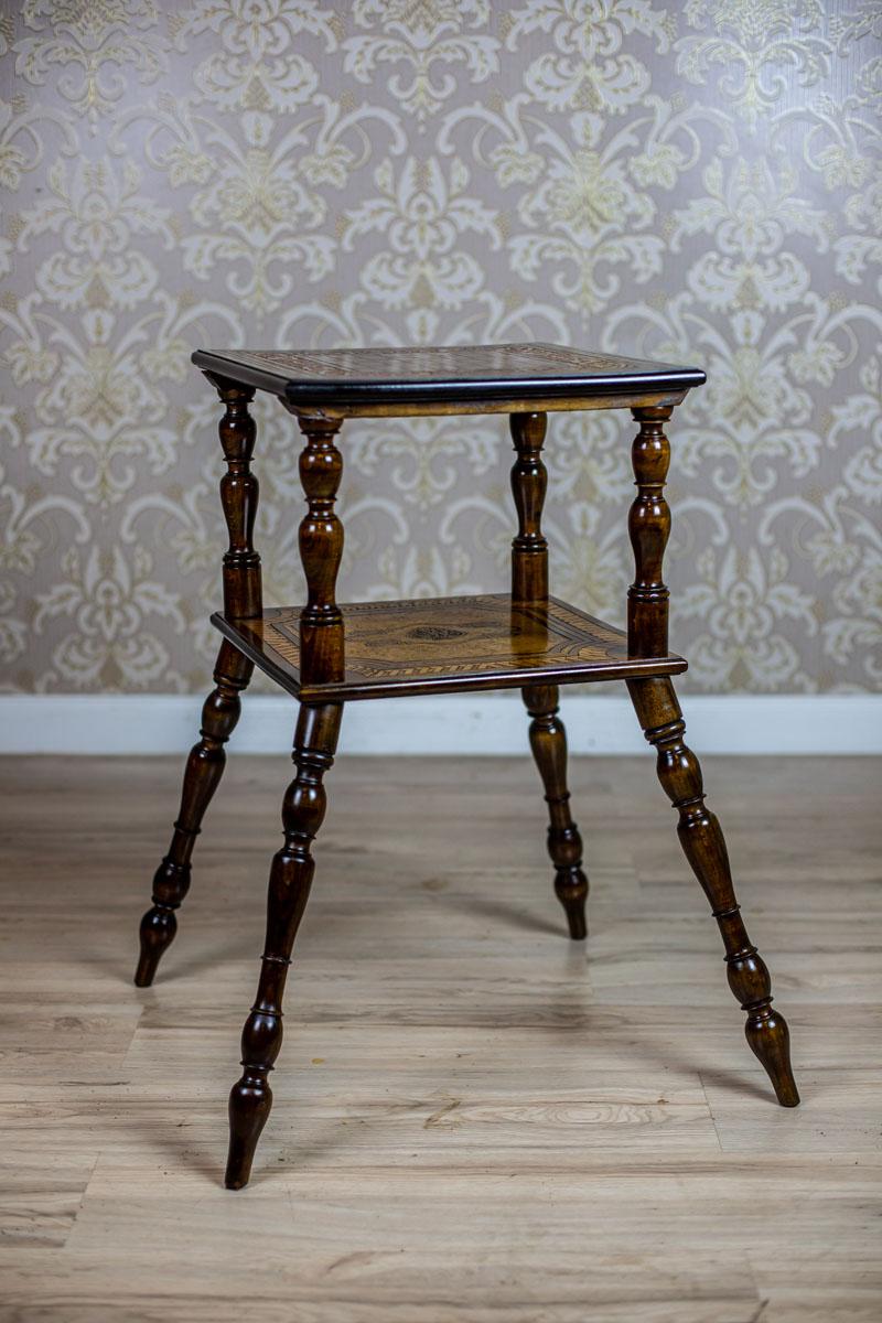 European 19th Century Eclectic Oak Chess Table